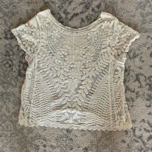 Express see thru crop top